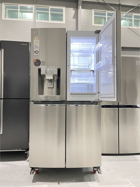 123 LG 824리터 중고 얼음정수기냉장고 4도어 메탈 얼음잘나옴 히든버튼 매직스페이스