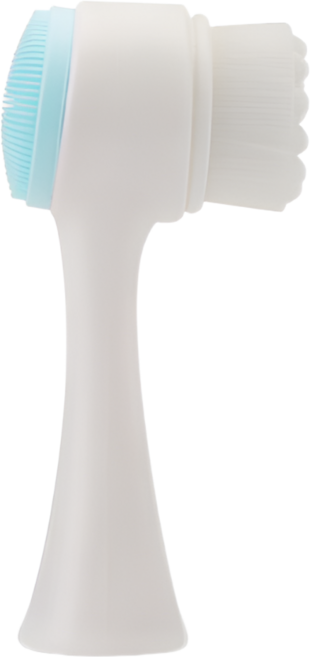 실리콘 세안브러쉬 양면 미세모 클렌징 브러시, 1개, 파스텔 블루