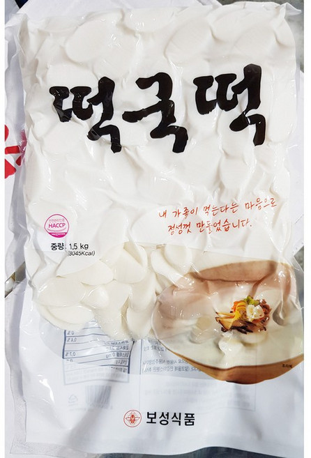 대량 냉장 쌀 떡국떡 1500g/4개 업소용 만둣국 벌크, 1.5kg, 4개