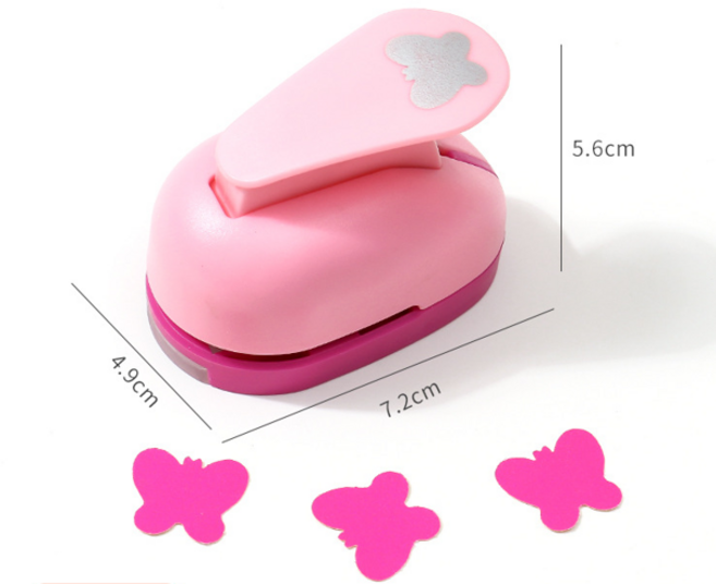 DIY 미니 모양 펀칭기 일공 펀치, 1개, 나비