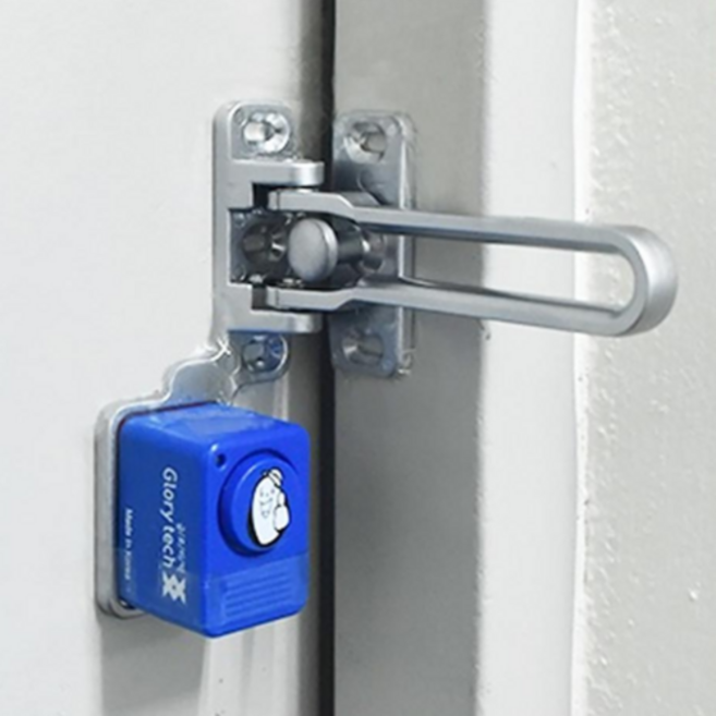 슬라이락 도어경보 현관안전고리 걸쇠 도어체인, 혼합색상, 1개