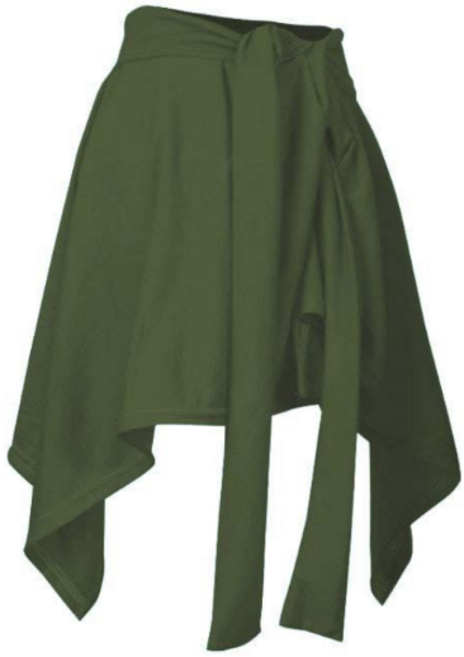 스포츠 요가 힙 커버 랩 스커트