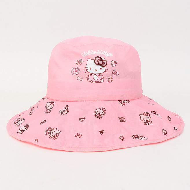 산리오 헬로키티 공주님 프라햇 유아동 와이어 썬햇 썬캡 여아 플랩캡 키즈 물놀이모자
