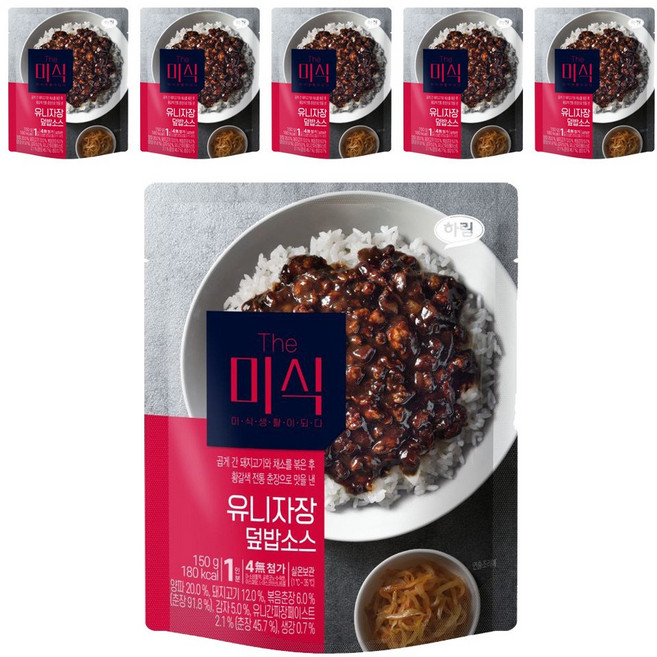 더미식 유니자장 덮밥소스, 6개, 150g