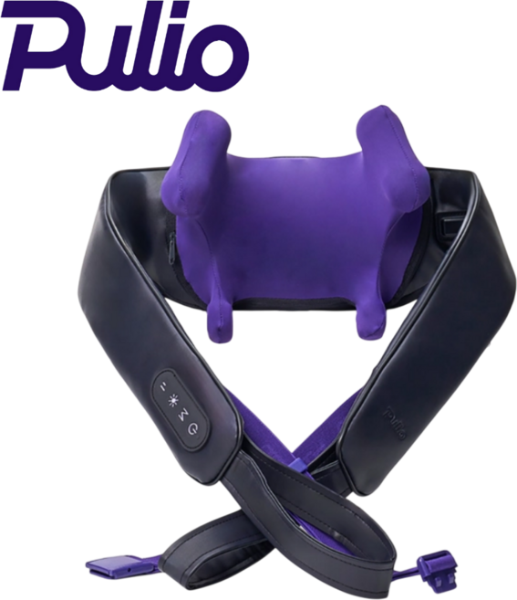 풀리오 목 어깨 두드림 마사지기 V3, N003, 다크퍼플