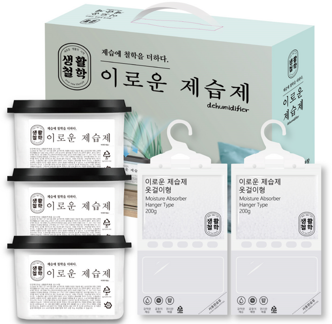생활철학 이로운 제습제 혼합 5P, 1개