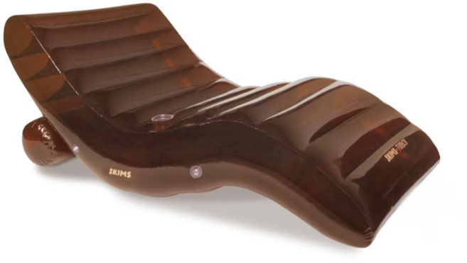 [SKIMS] 스킴스 펀보이 물놀이 체이즈 라운저 플롯 의자 벤치 튜브 skims funboy CHAISE LOUNGER FLOAT, 1개, cocoa