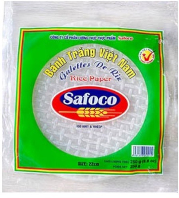 Safoco 越南米紙 無防腐劑 無漂白劑 輕盈Q彈 250g, 2個