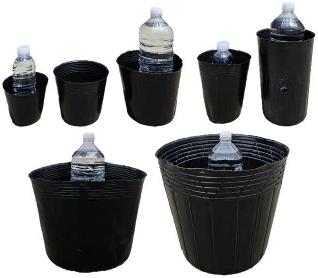 5치 6치 7치 장포트 성목 분갈이 파종 모종 분갈이 삽목 비닐화분 비닐포트 대용량, 50개, 블랙