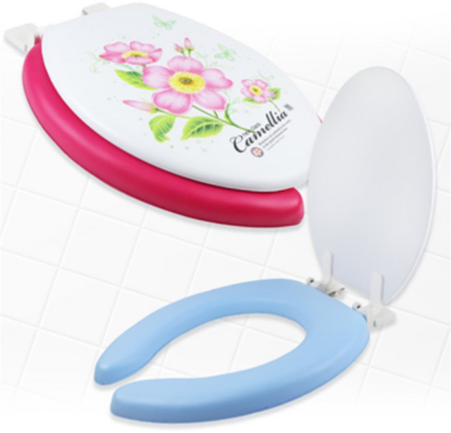 에브리띵샵 변기커버 변기커버특대형u형, 중 U형 블루