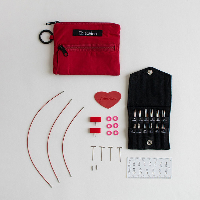 치아오구 트위스트 레드 쇼티 세트