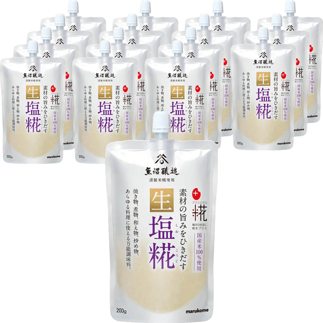 마루코메 생 소금누룩, 200g, 16개