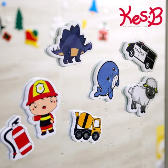 [캐스B] 네이처 목욕놀이스티커 6종세트(1063set) 유아목욕장난감 욕실스티커 물놀이, 1개 - 쿠팡