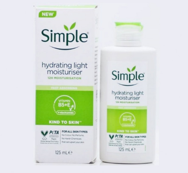 Simple 清妍清爽保濕乳液 12H長效保濕 維他命B5+E, 1個, 保濕乳液*2