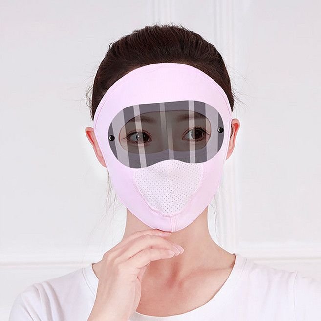 여름용 얇은 통기성 방풍 풀 페이스 마스크 남성 야외 사이클링 아이 쉴드 김서림 방지 고글, 03 A1, 1개