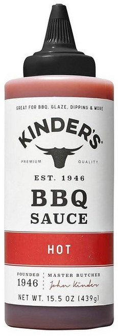 Kinder's 핫 바베큐 소스 450ml(15.5온스) 202560, 439g, 1개