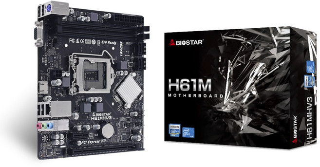 BIOSTAR H61MHV3 MATX 主機板