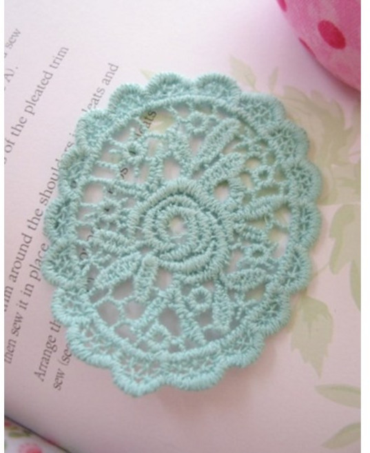 릴리패브릭 모티브]송이장미-민트색 (1109113)-93, 1개