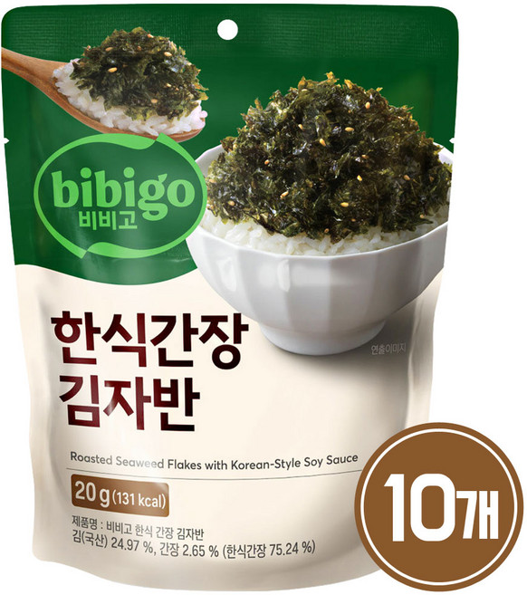 CJ제일제당 명가 한식 간장 김자반, 20g, 10개