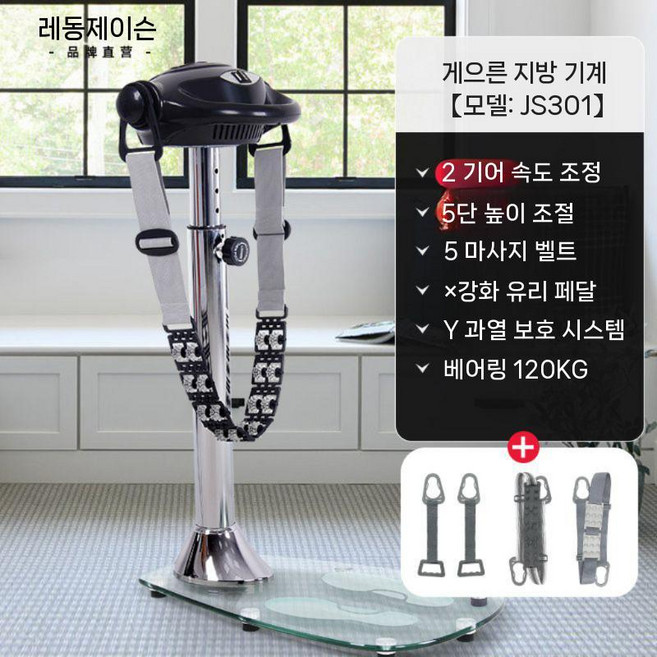 벨트 마사지 기계 헬스장 목욕탕 덜덜이 뱃살 진동 기구 전신 운동 복부 허리 지방 자극기, B. 2단 고속형