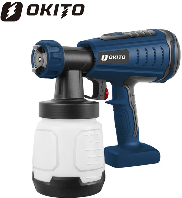 오키토 KSG-77B 충전스프레이건 20V 본체 800ml BL모터 보쉬 배터리 호환 무선 후끼, 1개