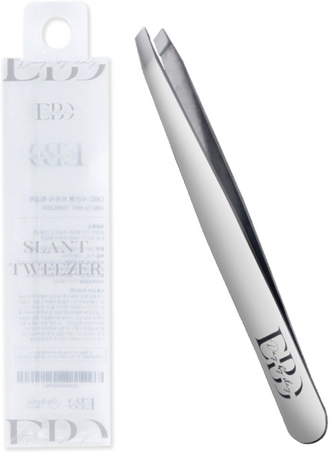 DAYBYDAY 사선형 트위저 족집게, 1개, 실버