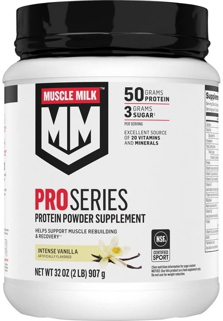 머슬밀크 프로 시리즈 50g 프로틴 파우더 인텐스 바닐라 Muscle Milk ProSeries Protein Powder, 파우더 907g 바닐라, 1개, 907g - 쿠팡