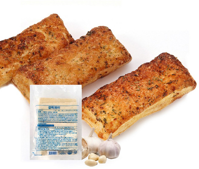 청아 갈릭파이 냉동생지 1.1kg (22gX50입) 2개입 마늘빵 홈베이킹 카페디저트, 22g, 100입