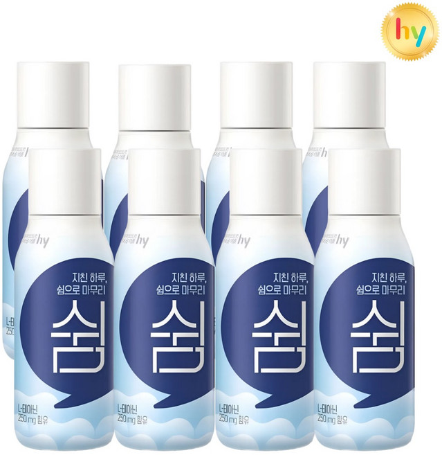 HY 한국야구르트 스트레스케어 쉼 230ml / 요구르트, 8개
