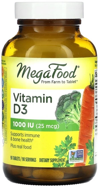 메가푸드 비타민 D3 1000IU 90정, 1개 - 쿠팡