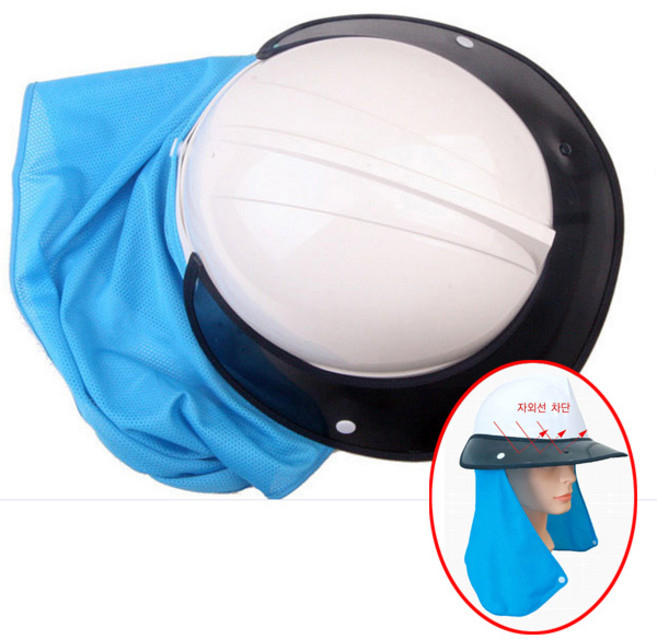 안전모 썬캡 햇빛가리개 자외선 햇빛 차단막 차광 그늘막, 1개