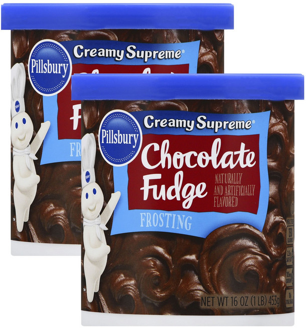 필스버리 크리미 수프림 초콜릿 퍼지 프로스팅, 453g, 2개