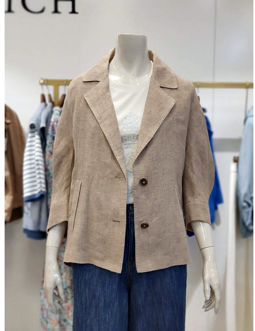 안지크 린넨 볼륨소매 싱글자켓 AI2JK5120