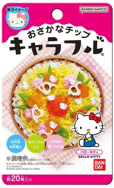(당일발송) 캬라후루 캐릭터 어묵칩 소풍도시락꾸미기 반다이 9종류 후리카케 데코후리, 0.4g, 1개