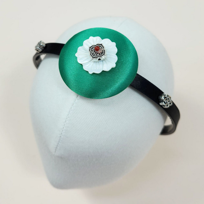 비비드 연인 한복 머리띠 머리장식 소품