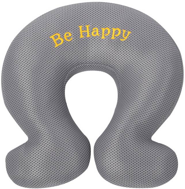 이솔홈 에어메쉬 목베개 목쿠션, 에어메쉬 목베개 그레이(L)