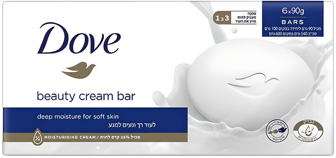 도브 비건 비누 뷰티크림 뷰티바, 6개, 90g