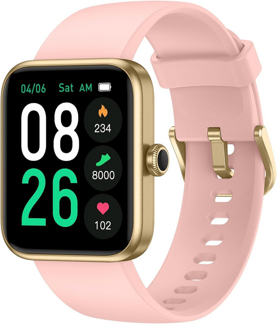 EURANS 스마트 워치 45mm 심박수수면 모니터 스텝 칼로리 카운터가 있는 피트니스 Android iOS와 호환되는 IP68 방수 활동 추적기