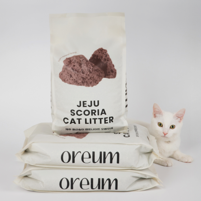 제주탐라니 오름모래 화산송이 기능성 벤토나이트 고양이모래, 무향, 1팩, 6kg