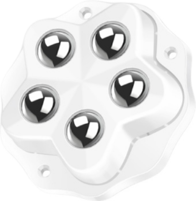 萬向鋼珠滑輪家具移動器 360度旋轉 靜音耐磨 適用於沙發 茶几 床頭櫃, 1套