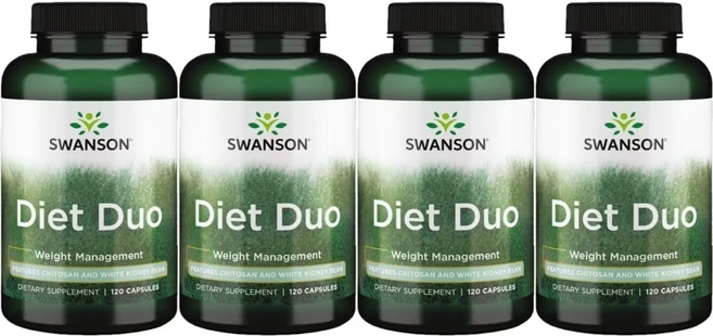 스완슨 흰 강낭콩 키토산 함유 Diet Duo, 120정, 4팩 - 쿠팡