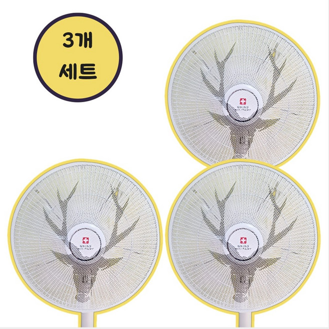 레이지리빙 선풍기 안전망 선풍기 보호망 세트 북유럽풍, 순록, 3세트