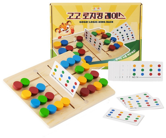 그로윗 고고로지킹 레이스 보드게임, 1개, 혼합색상