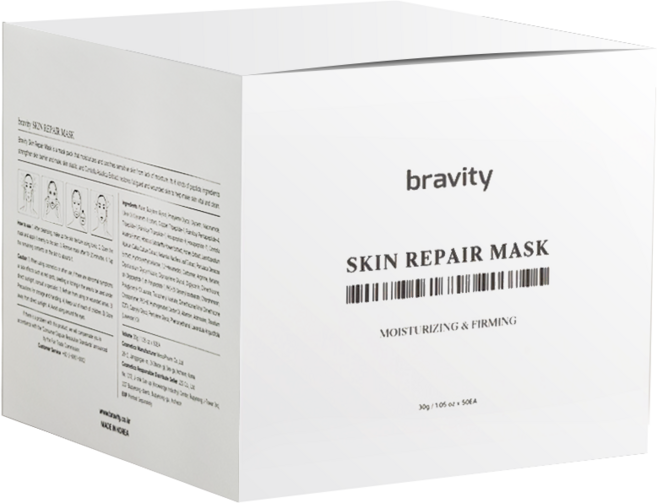 브래비티 스킨 리페어 마스크팩 50매, 1개, 50개입
