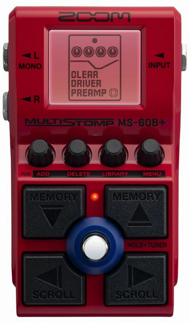 ZOOM MULTI STOMP 줌 멀티스톰프 베이스 기타 이펙터 MS-60B+, 1개