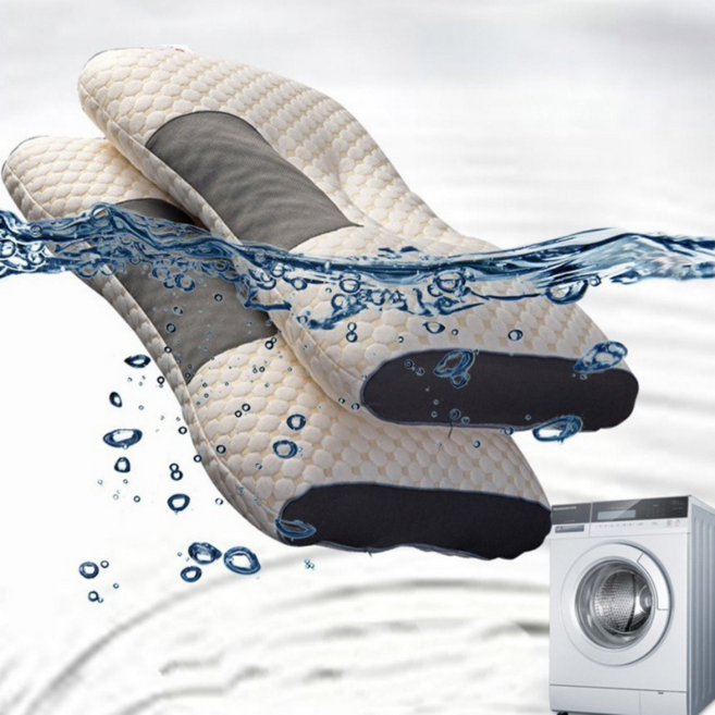 제우스 목에좋은베개 빨아쓰는 옆잠 불면증 수험생 인생 마약 비개, 1개, 화이트