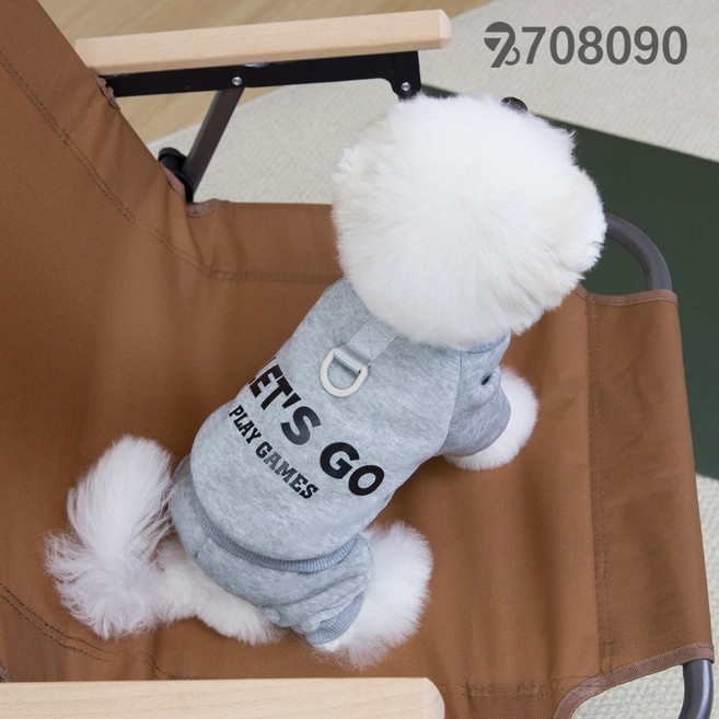 708090 강아지 옷 가을 겨울 애완동물 스웨터 고양이옷 네팔 맨투맨, 그레이, 1개