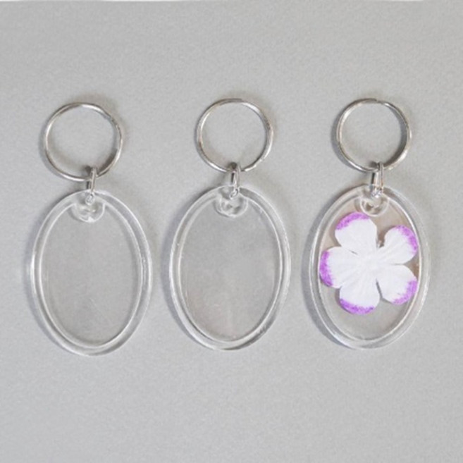 KD PVC 투명 액자 열쇠고리, 하트