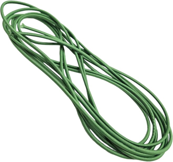 마루오피스 고탄성 둥근 칼라 고무줄 3M 천연고무줄, 초록, 1개