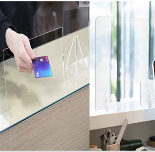 참앤코지 투명 아크릴 칸막이 공간분리칸막이, 600x400 뚫림